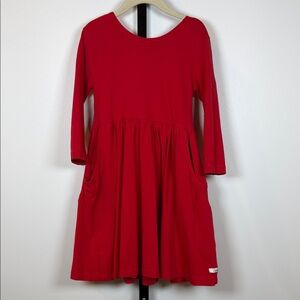 Ruffle Butts Vibrant Red Casual Dress